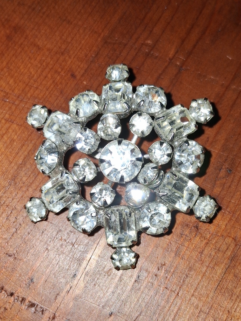 Mid Century Snowflake Brooch